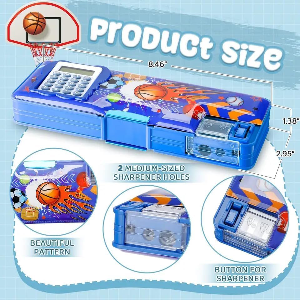 China Magnetic Stylish Pencil Box with Calculator Compass | SHRI